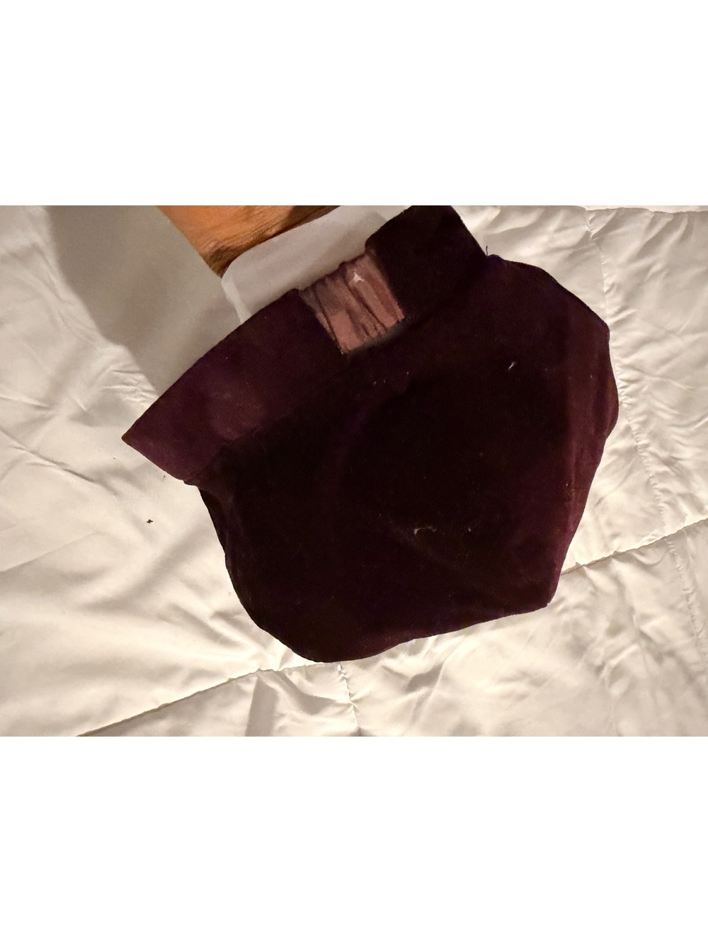 Rena Rowan Vintage Burgundy Velvet Beret Hat